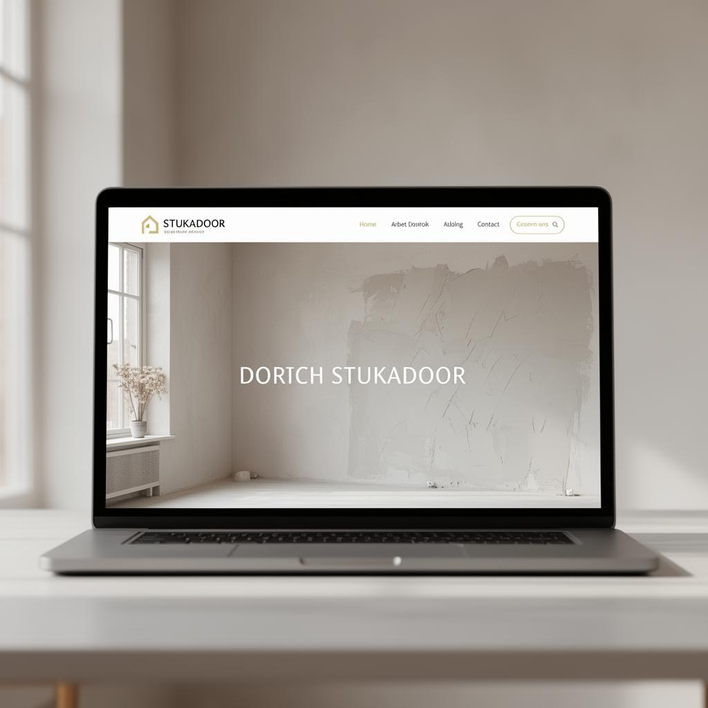 Website voor stukadoor: Vakkundige stukadoor